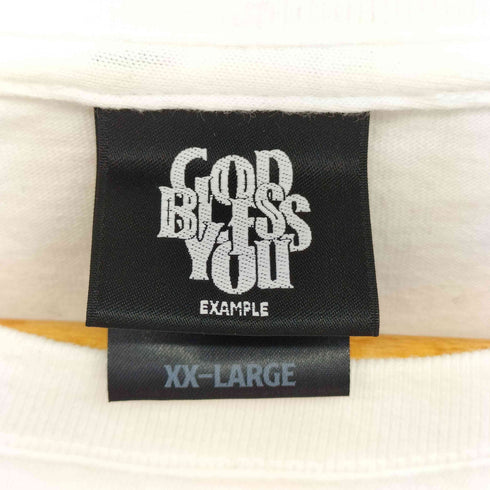 イグザンプル EXAMPLE GOD BLESS YOU BOTTOM LOGO S/S TEE メンズ JPN:XXL