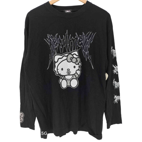 QOOZA キャラクタープリントロングTシャツ レディース