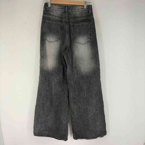 レースレイヤード デニムパンツ レディース JPN:S
