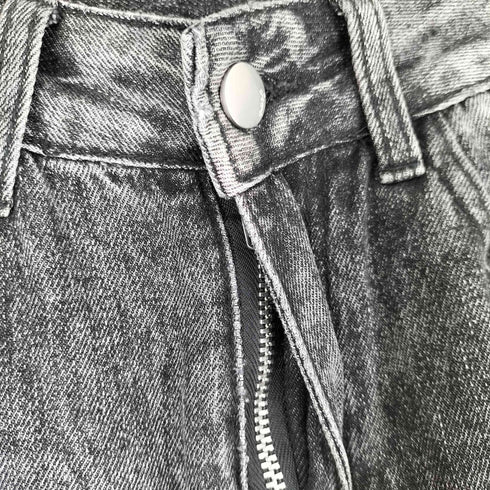 レースレイヤード デニムパンツ レディース JPN:S