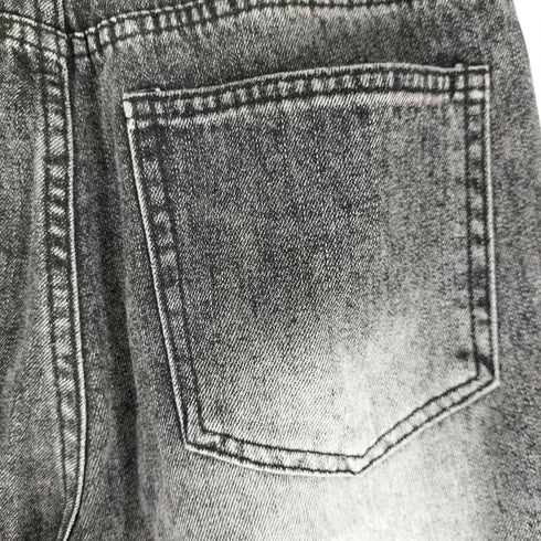 レースレイヤード デニムパンツ レディース JPN:S