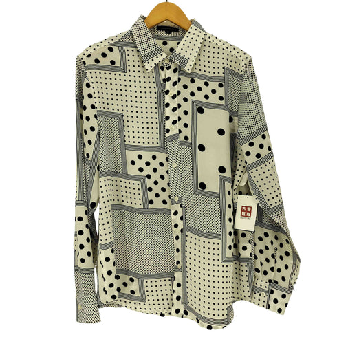 テンプテーション Temptation ドット L/S レギュラーカラー シャツ メンズ JPN:M