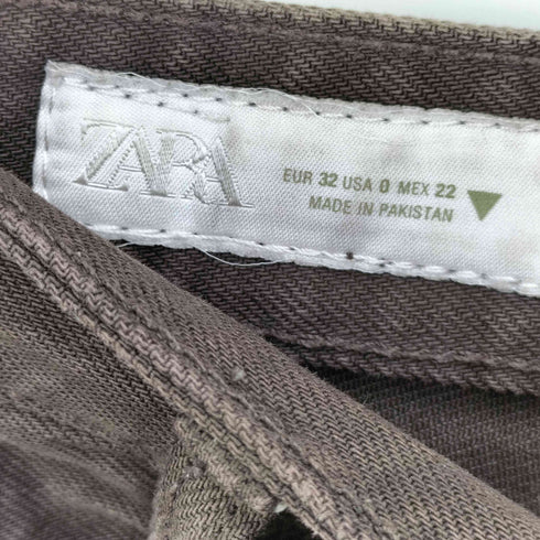 ザラ ZARA TRF エクストラワイドレッグハイウエストデニムパンツ レディース 32