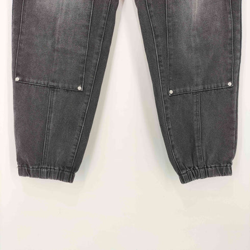 SUMWON 24SS Denim Jogger mit Einsätzen und Zugband ダブルニー ジョガーデニム メンズ