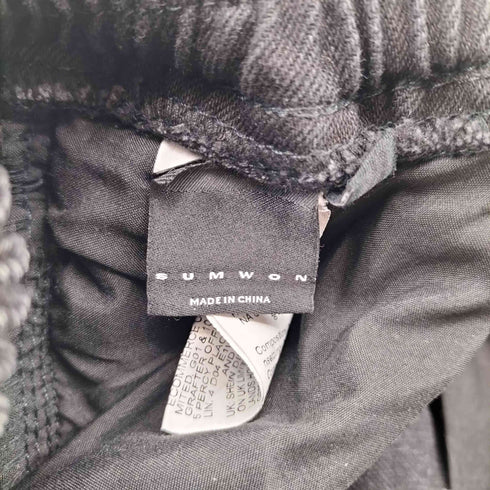 SUMWON 24SS Denim Jogger mit Einsätzen und Zugband ダブルニー ジョガーデニム メンズ