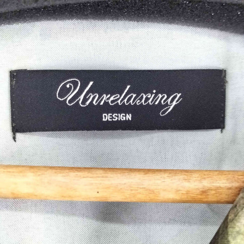 アンリラクシング unrelaxing 転写プリント S/S 開襟シャツ メンズ FREE