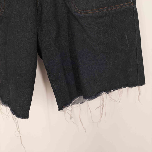 カンファーウッド CAMPHOR WOOD knee tuck wide baggy denim pants ニータック ワイド バギー デニム ジョーツ ショーツ ハーフパンツ カットオフ カスタム メンズ L