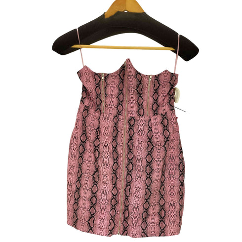 CAPSULLE パイソン柄 BUSTIER DRESS レディース S
