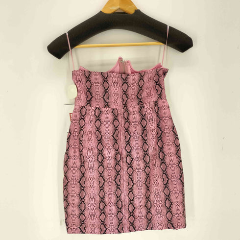 CAPSULLE パイソン柄 BUSTIER DRESS レディース S