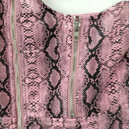 CAPSULLE パイソン柄 BUSTIER DRESS レディース S
