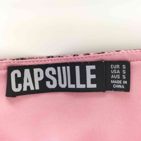 CAPSULLE パイソン柄 BUSTIER DRESS レディース S