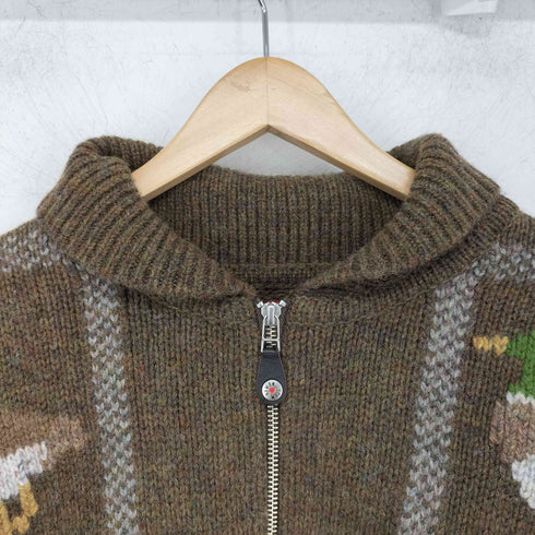 ヒューマンメイド HUMAN MADE アニマルハーフジップ ニットセーター メンズ XL