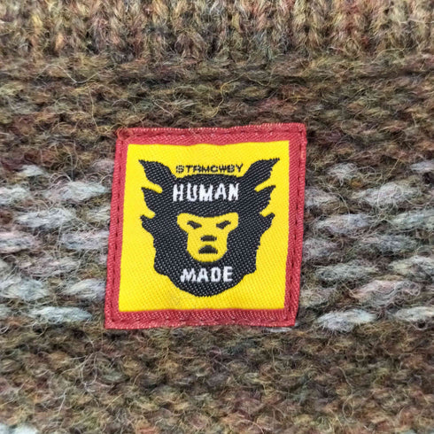 ヒューマンメイド HUMAN MADE アニマルハーフジップ ニットセーター メンズ XL