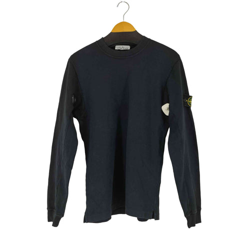 ストーンアイランド STONE ISLAND クルーネック コットンフライス L/S Tシャツ メンズ import:M
