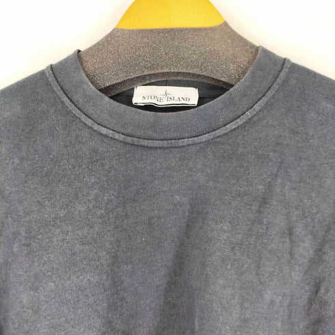 ストーンアイランド STONE ISLAND クルーネック コットンフライス L/S Tシャツ メンズ import:M