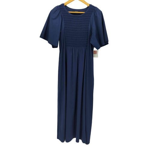 マックスマーラウィークエンド MAX MARA WEEKEND フリル マキシ丈 コットン S/S シャツ ワンピース レディース