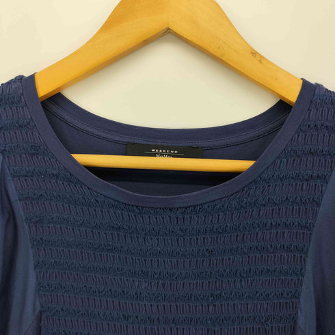 マックスマーラウィークエンド MAX MARA WEEKEND フリル マキシ丈 コットン S/S シャツ ワンピース レディース
