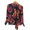 ハナエモリ HANAE MORI 花柄 ボウタイ L/S シャツ レディース JPN:38