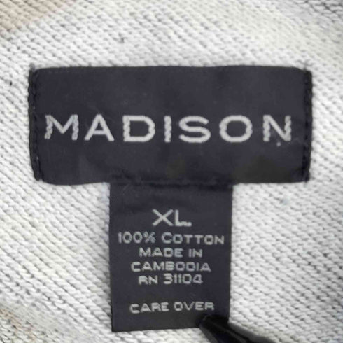 MADISON ジップアップ スウェット ジャケット casual メンズ XL
