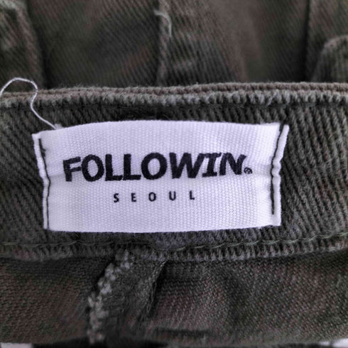 FOLLOWIN サイドポケット デニムスカパン レディース S