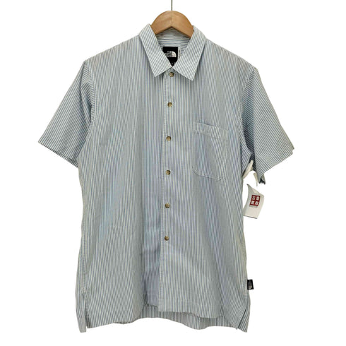 ザノースフェイス THE NORTH FACE ストライプ S/S レギュラーカラー シャツ メンズ import:M