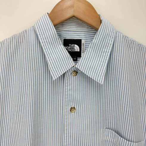 ザノースフェイス THE NORTH FACE ストライプ S/S レギュラーカラー シャツ メンズ import:M