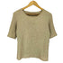 スペッシオ SPECCHIO プリーツ クルーネック 半袖Tシャツ カットソー レディース 40