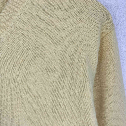 Sam scuri pure cashmere カシミヤ100 Vネック ロングスリーブ ニット レディース M