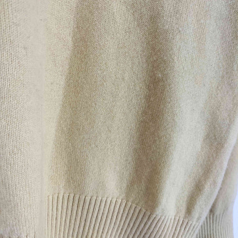 Sam scuri pure cashmere カシミヤ100 Vネック ロングスリーブ ニット レディース M