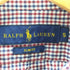 ラルフローレン RALPH LAUREN 現行タグ SLIM FIT ポニー刺繍 L/S ボタンダウン チェック シャツ メンズ import:S