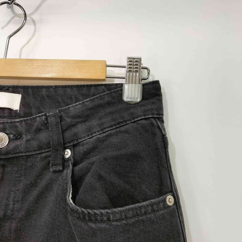 エイチアンドエム H&M Women's Dark gray High Rise Wide-cut Jeans バギー ワイドカット デニム レディース 6
