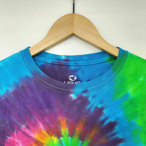 リキッドブルー LIQUID BLUE サイケ・ヒッピー バンドロゴ タイダイ Tシャツ メンズ import:XL