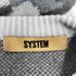 SYSTEM レオパード ニット メンズ