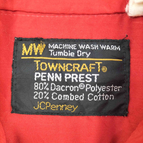 ジェーシーペニー JC Penney 70s コットンポリ レギュラーカラーシャツ メンズ 16 1/2