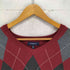 クラフトアンドバロー Croft&Barrow アーガイルVネックニット メンズ import:XL
