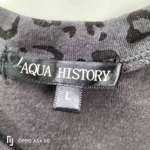 AQUA HISTORY Y2K ヒョウ柄 ラメプリント カットソー レディース JPN:L