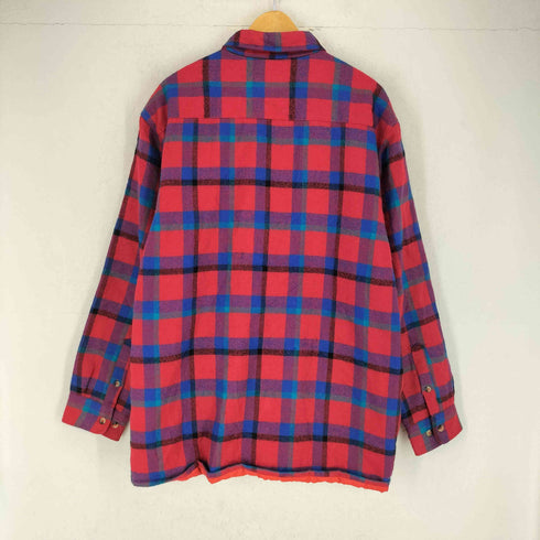 TRAILSEND 裏地キルティング ウールチェックシャツ メンズ import:XL