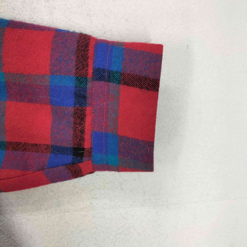 TRAILSEND 裏地キルティング ウールチェックシャツ メンズ import:XL