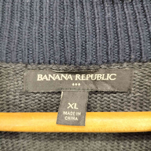 バナナリパブリック BANANA REPUBLIC ハーフボタンニット メンズ import:XL