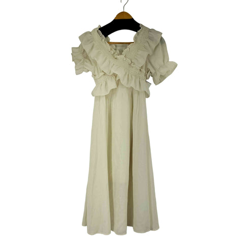 フリルデザイン S/S ワンピース レディース import:M