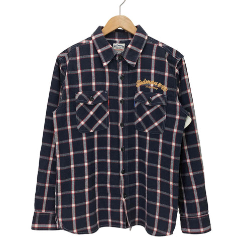テッドカンパニー TED COMPANY チェーンステッチ チェック ワーク L/S ネル シャツ メンズ JPN:L