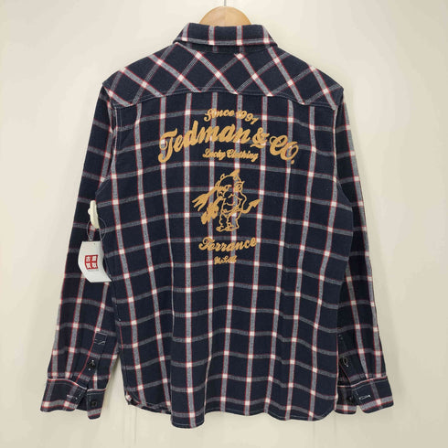 テッドカンパニー TED COMPANY チェーンステッチ チェック ワーク L/S ネル シャツ メンズ JPN:L