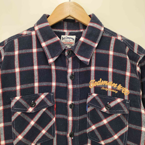 テッドカンパニー TED COMPANY チェーンステッチ チェック ワーク L/S ネル シャツ メンズ JPN:L
