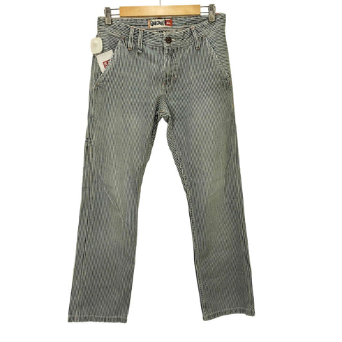 クイックシルバー Quiksilver REGULAR FIT ヒッコリー ストライプ デニム パンツ メンズ 30