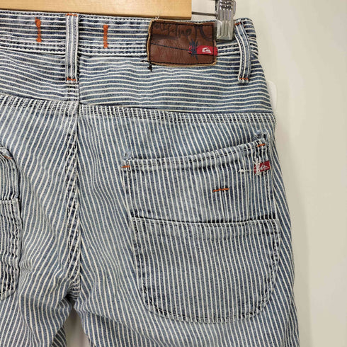 クイックシルバー Quiksilver REGULAR FIT ヒッコリー ストライプ デニム パンツ メンズ 30