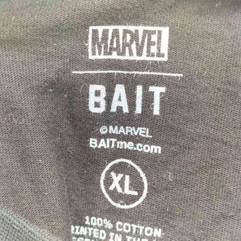 マーベル MARVEL BAIT キャラクターネーム プリント 長袖 Tシャツ メンズ import:XL