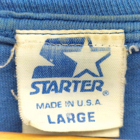 スターター STARTER 90s USA製 青タグ ナンバリング 16 MLB チーム Tシャツ メンズ import:L