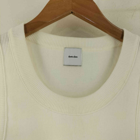 スピックアンドスパン Spick and Span 25SS 18Gリブニットタンク レディース FREE
