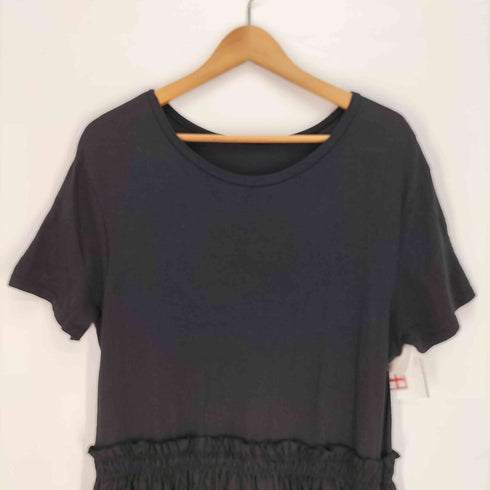 ザラ ZARA コントラスト ワンピース レディース import:L