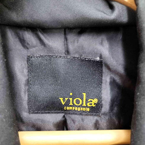 VIOLA ファー ロング ダウン ジャケット レディース